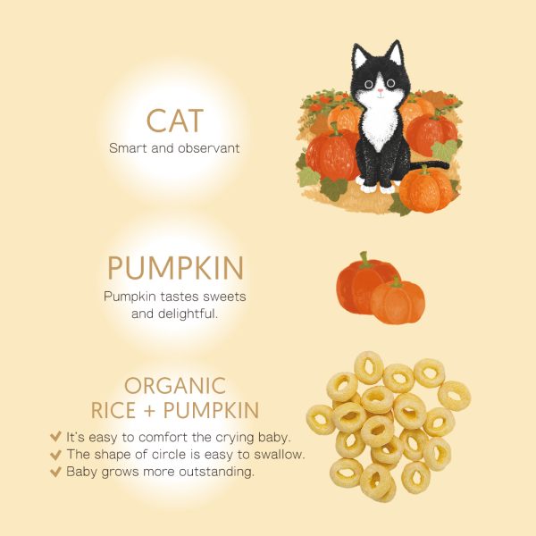 【米大師 Master Mi】有機寶寶蔬菜餅-南瓜貓