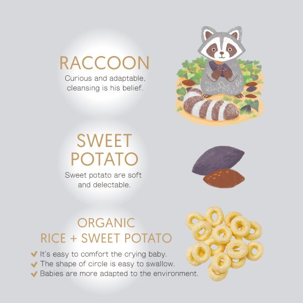 【米大師 Master Mi】有機寶寶蔬菜餅-地瓜浣熊